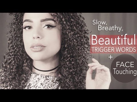 [ASMR] Slow, Breathy BEAUTIFUL Trigger Words + FACE TOUCHING for SLEEP