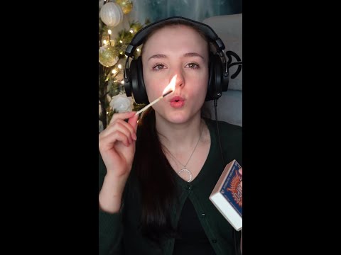 ASMR Advent Calendar - day 10 - Matches and Fire crackles - Use Headphones!!