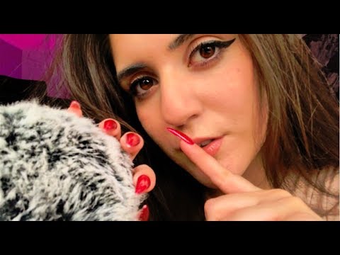 ASMR Scratching Fluffy Mic, Upclose 'Shh it's okay', Hand Movements to Help you Relax 💕