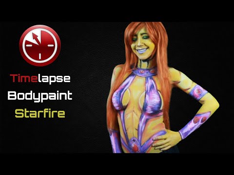 Time-lapse Bodypaint Starfire