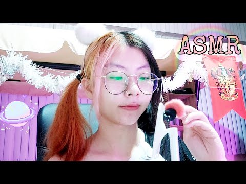 ASMR Triggers for sleep | mini mic | mic brushing,tapping,scratching,lid sounds,water sounds