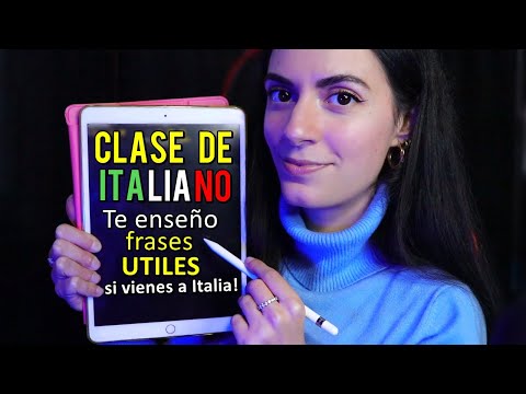 ASMR español CLASE DE ITALIANO (Frases UTILES si vienes a Italia!)