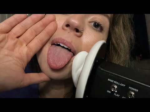 ASMR| 3DIO LENS LICKING! Ear To Ear Mouth Sounds/Lens Licking Sounds! 100% Volume
