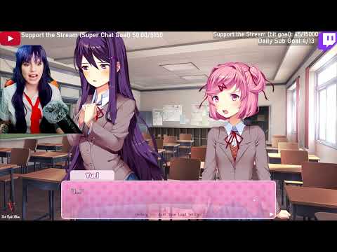 Working On My Voice Acting! LIVE STREAM CLIP COMP: Playing DDLC | Yuri Cosplay