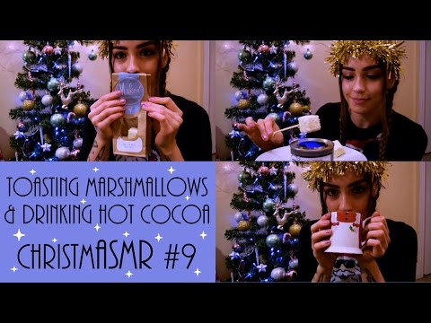 ChristmASMR #9 : Toasting Marshmallows, Drinking Hot Chocolate
