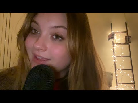 asmr tingly inaudible whispering + close up mouth sounds