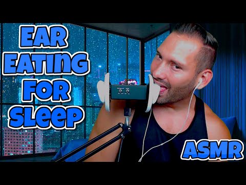 ASMR - Ear Eating That Will Put You To Sleep (With Rain)
