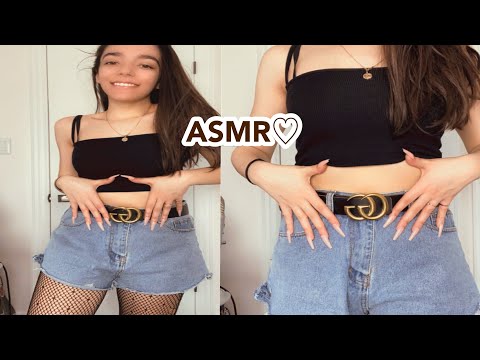 ASMR | GUCCI BELT TAPPING AND SCRATCHING WITH EXTREMELY LONG NAILS *best tingles ever!* RELAXATION💙