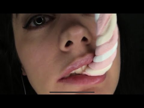 ASMR Marshmallow🍡 eating with Tascam dr-5
