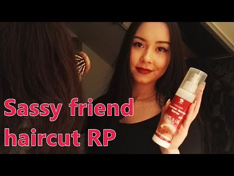 Sassy friend haircut Roleplay 🎧 (soft spoken)