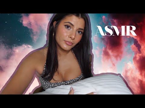 ASMR Inaudible Whispering & Pillow Scratching Massage