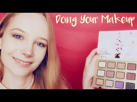 ASMR Makeup Roleplay and Straightening Your Hair
