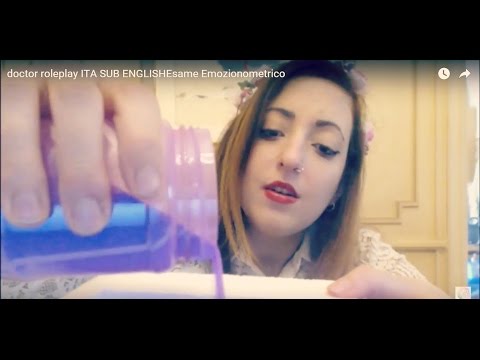 ♦ASMR Doctor ITA(Sub English)♦Esame Emozionometrico(Emotionmetric Exam)3D ♦