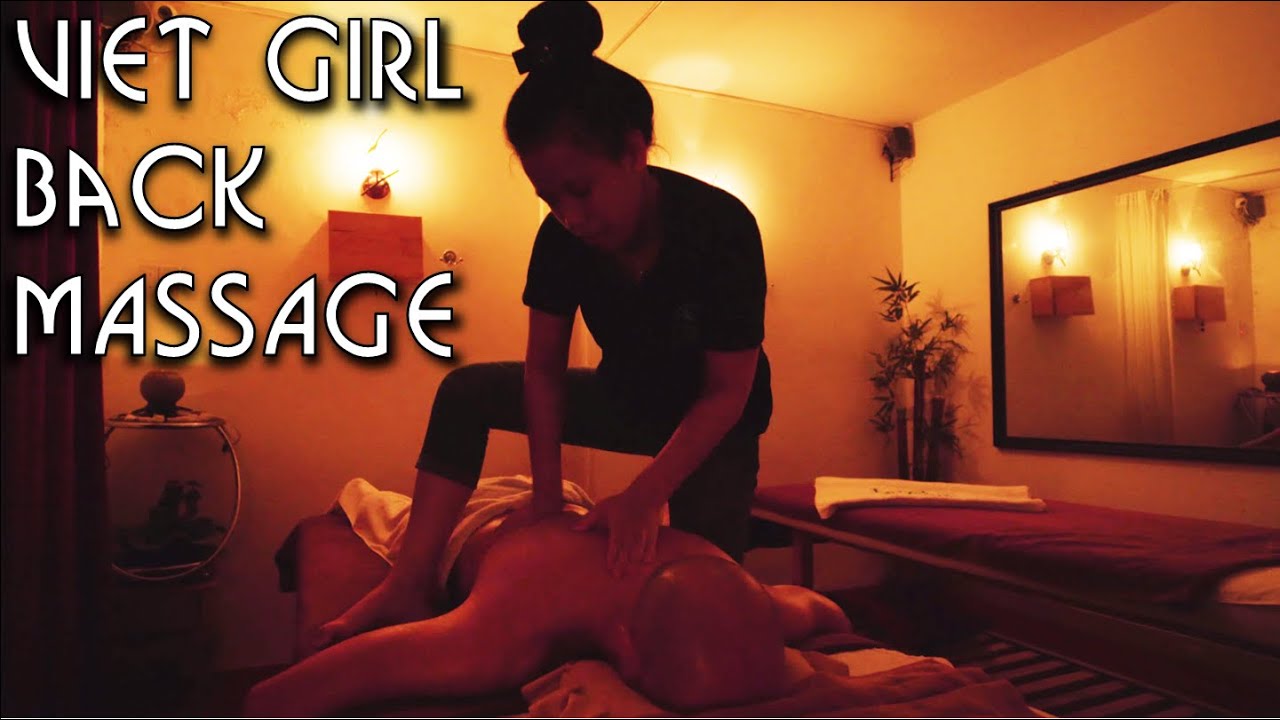 💆 Vietnamese Girl | Back Massage in a Dark Room | ASMR no Talking