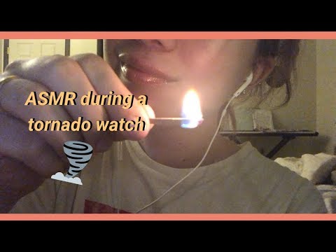 ASMR During a Tornado Warning 🌪 (rain and thunder sounds)