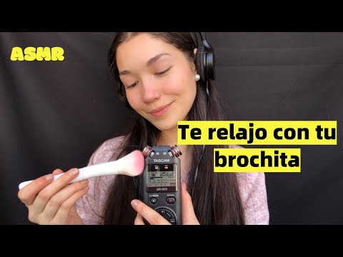 Brushing you and mouth sounds | ASMR ESPAÑOL | TASCAM DR-05X