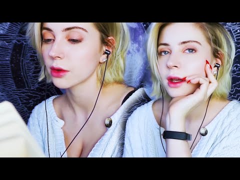 ASMR Inaudible whispering / I will read a book for you. It's the best sleeping thing