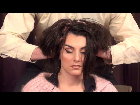 Super Relaxing ASMR Head Massage, Brushing, Hair Play
