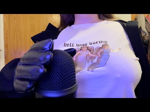 ASMR - Faux Leather Glove Gripping and Fluttering (FAST & AGGRESSIVE)