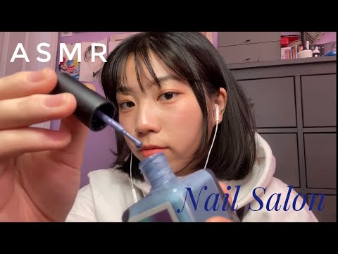 ASMR Nail Salon RP💅 | Brushing, Tapping sounds
