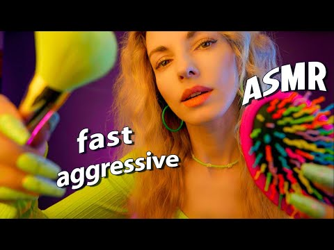 ASMR Fast Aggressive UpClose Attention Mouth Sounds Randome Triggers ASMR
