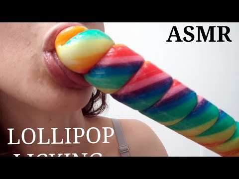 ASMR Lollipop eating and licking