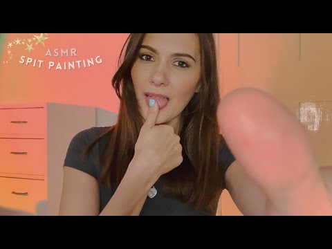 ASMR Spit Painting with Insane Level of Wet Mouth Sounds!