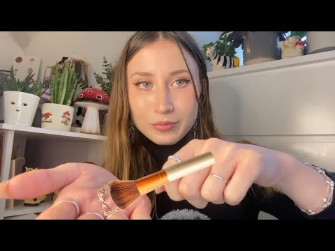 asmr | doing your makeup with invisible objects (layered sounds)