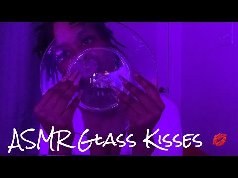 ASMR | Lipgloss Application + Glass Kissing 💋