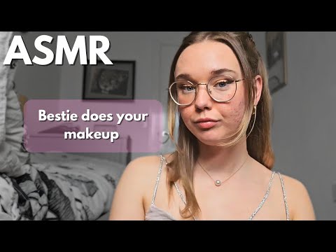ASMR Bestie does your makeup for a party (Roleplay)