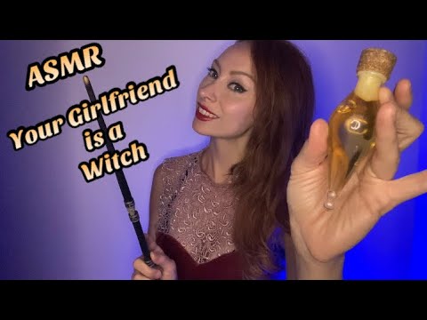 ASMR Roleplay - Your Girlfriend is a Witch with Unintelligible Whispers