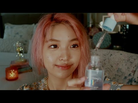 ASMR RP Stuck at Your Friend's House💜Personal Attention, Skincare, Hair {layered sounds} ft. Dossier
