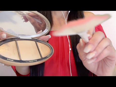 ASMR Doing Your Makeup in 2 Minutes *fast and aggressive*