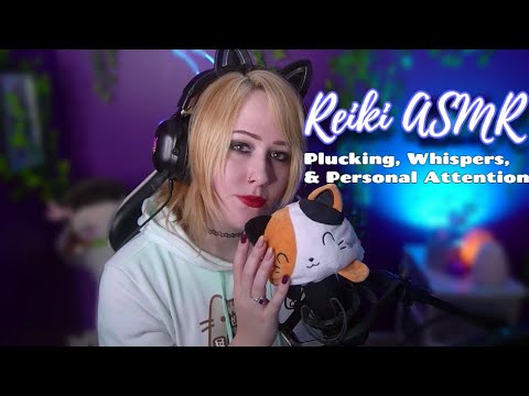 Reiki ASMR | Removing Negative Thoughts [Plucking, Whispers, & Personal Attention]