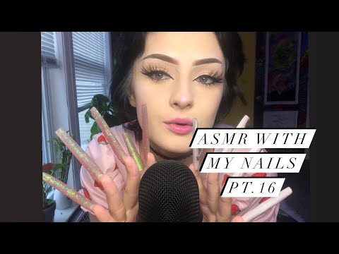 ASMR WITH MY NAILS PT.16 (talking & tapping) I GOTTA NEW MIC 🎙