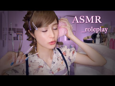 ASMR ロールプレイ _ ミミの不調を検査🪛耳かき掃除 _ roleplay / ear cleaning / 3Dio / sleep / japan