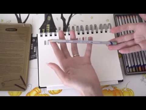 ASMR Testing Derwent Metallic Water Soluble Colour Pencils (with Whispering)