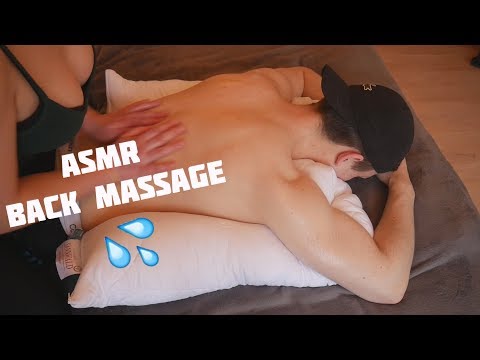 ASMR Back Massage For My Boyfriend, Kissing (Couple ASMR)💋 ❤️