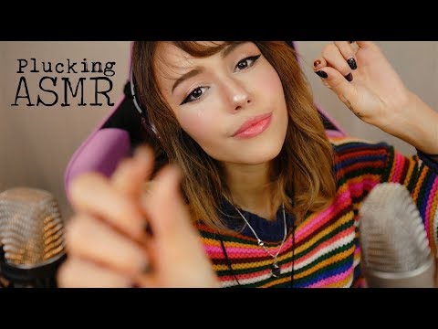 ASMR Plucking Away your Anxiety & Worries ~Sending you love ~ Repetitive Words ~