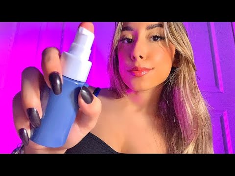 ASMR Doing Your Skincare but with empty bottles 🧴