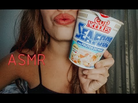 ASMR - Mastigação 🍜 (macarrão instantâneo) feat. eating