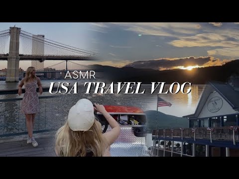 ASMR Travel Vlog | Upstate NY, Rhode Island, Connecticut, NYC 🌼