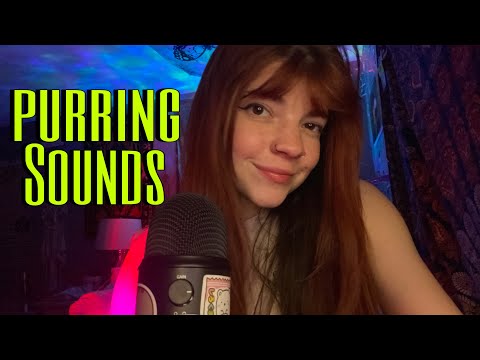 ASMR PURRING SOUNDS + Hand Sounds, UpClose Whispers & More