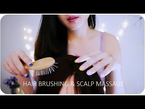 ASMR Gentle Sleepy hair brushing &💆🏻  Scalp Massage Sounds /No Talking /頭皮マッサージ