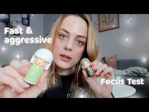 ASMR | Fast & Aggressive Visualization Focus Test, Pay Attention, Follow my Instructions, Tapping+