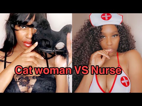 CAT WOMAN VS NURSE ASMR Compilation | Crishhh Donna