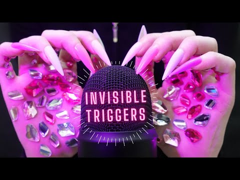 Asmr Invisible Triggers | Scratching Mic - Mic Brushing - Tapping and More | No Talking - Long Nails