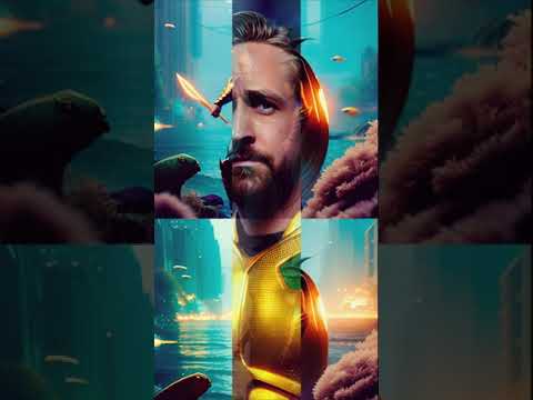 Нейросеть рисует Райан Гослинг Аквамен / Ryan Gosling Aquaman