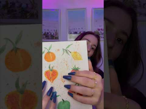 Fruity ASMR 🍓🍒🍑 #art #music #asmr #shorts #relaxing #ambience #ambient #relax #tapping #triggers