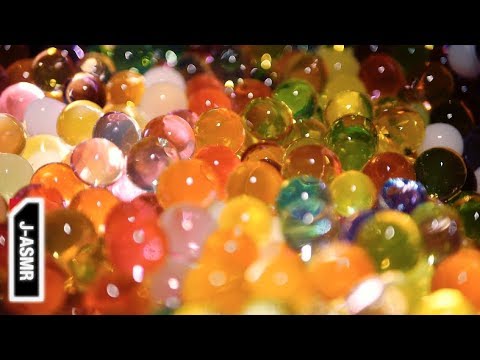 [音フェチ]⚪️🔵🔴⚪️🔵🔴 - ぷよぷよボール - Water Marbles & Water Sounds[ASMR]